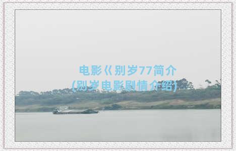电影巜别岁77简介(别岁电影剧情介绍)